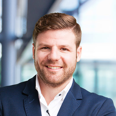 Ein Portrait von einem Geschäftsmann